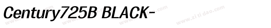 Century725B BLACK字体转换